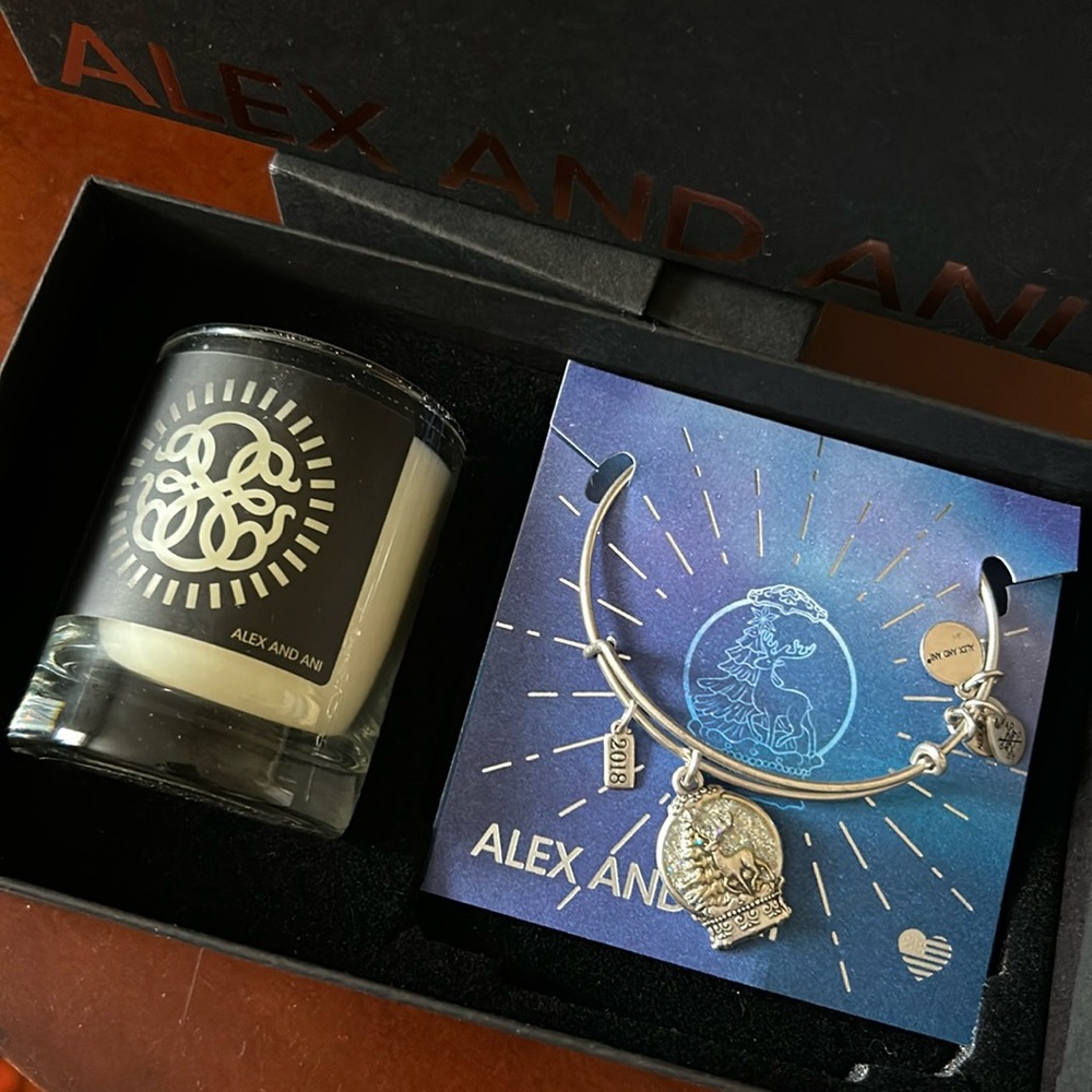 Alex and Ani Snow Globe Candle Set